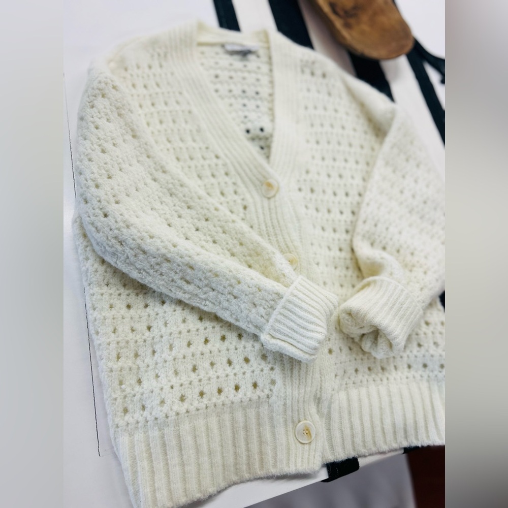 White Oversized Preppy Sweater, granny sweater but make it cute, crochet sweater